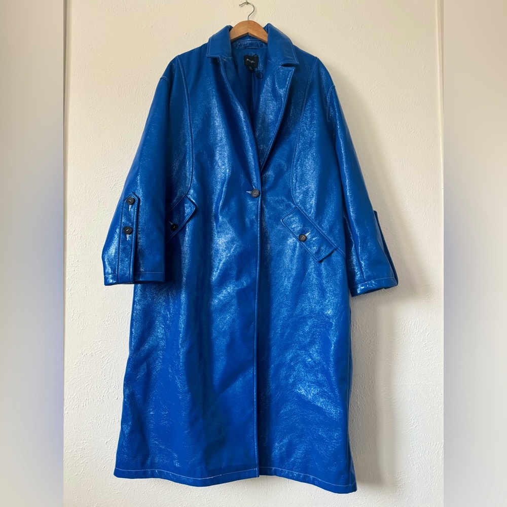Blue trench coat from nasty gal